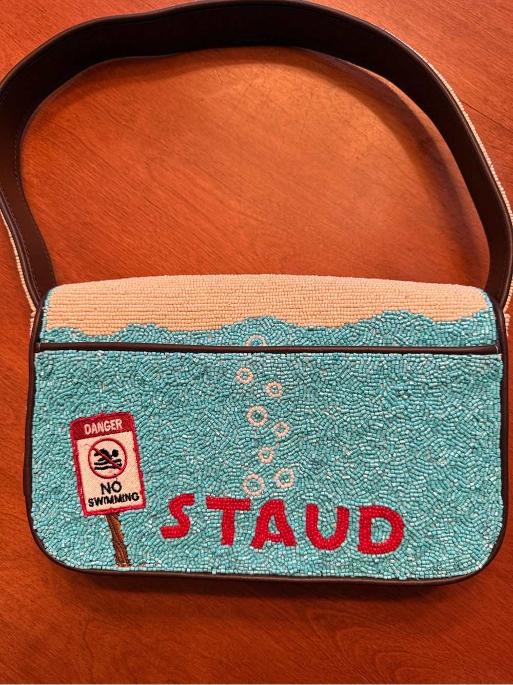 STAUD Shark Tommy Beaded Shoulder Bag - Picture 4 of 6